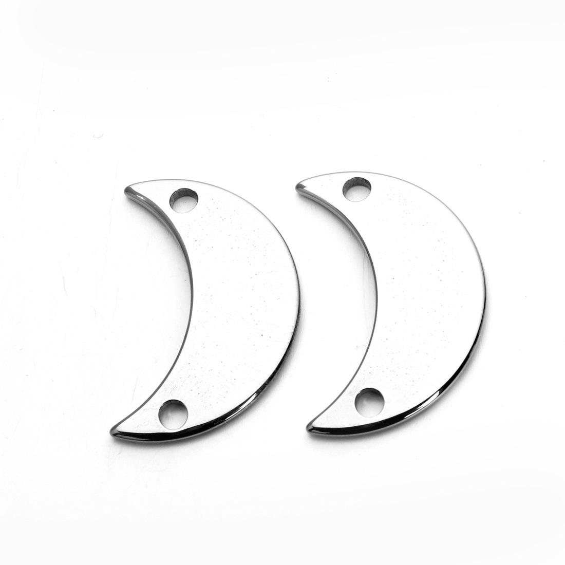 F3348A,不锈钢月亮吊坠14mm36mm,5个6元,5个