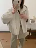 Chaqueta de moda estilo coreano con cuello alto para mujer, nuevo modelo de otoño 2026, holgada y versátil, adecuada para personas menudas, top estilo commuter