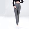 Pantalones de cintura alta ajustados y elásticos de algodón puro cómodos de primavera y otoño de Yinxiuli Leggings de primavera y otoño con borde cruzado