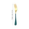Amazon Hot Sale Aço Inoxidável Talheres Banhado A Ouro Preto Criativo Bife Faca e Garfo Colher Titânio Banhado Colorido Ocidental Talheres Terno