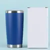 Termo de acero inoxidable 20 oz Taza para coche vacío taza de café frío gran capacidad taza de hielo taza de coche portátil