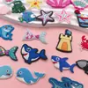 Série Oceano Sapato Buraco de Sapato Sapatos Removível DIY Patch Acessórios Decoração de Desenho Animado Capa de Celular Patch Ímã de Geladeira