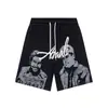 Dropshipping Transfronterizo 2026 Primavera/Verano Nuevo Estilo Que Es Estampado de Letras Casual Holgado Pantalones Cortos Unisex Pantalones Cortos de Playa