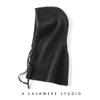 Bufanda con capucha Gorro de cachemira integrado Moda de invierno para mujer Cálido Engrosado Versátil Protección para el cuello con cordón Gorro de punto