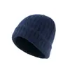 Gorros de Punto Cálidos Engrosados Estilo Coreano para Otoño e Invierno para Hombres, Placas Ligeras, Gorros de Lana Versátiles para Mujeres, Gorros a Prueba de Viento y Frío