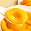Snack Celebridad de Internet Fruta Melocotón Amarillo Enlatado Mixto 510g Temporada Enlatado Tapa Abierta Instantáneo Enlatado Pera Enlatado Fresa