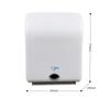 En stock gran rollo inteligente montado en la pared extractor de papel máquina dispensadora de papel para hotel cortador de papel caja de pañuelos baño de inducción automático