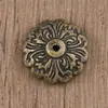 Nueva Decoración para el Hogar Estilo Chino Caja Redonda de Madera Antigua de Aleación de Zinc Caja de Regalo Decoración Uña de Burbuja Junta de Aleación Ángulo Incorrecto