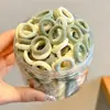 Lindos Scrunchies del Tamaño de un Pulgar para Niñas Pequeñas, Suaves con el Cabello, Bandas Elásticas de Goma, Cuerdas para el Cabello de Anillo de Toalla