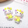 Vestido Rosa de Desenho Animado Pequeno Animal Resina Acessórios DIY Cola de Chantilly Presilhas de Cabelo Fofas Pingentes para Sapatos Flores para Sapatos Decorações