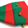 Gorros de Navidad para Hombres y Mujeres, Nuevos Estilos de Otoño e Invierno, Gorros de Navidad con Cascabeles, Gorros de Lana con Bloques de Color, Gorros Tejidos Festivos al por Mayor