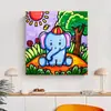 Novo Estilo Pintura a Óleo Digital Transfronteiriça 30*30 Pintura Colorida Pintada à Mão Tinta a Óleo Pintura DIY Colorir Animal Pintura Decorativa Atacado Pintura de Parede