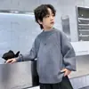 Roupas de Inverno para Meninos Infantis Gola Alta Suéter Camada Base Engrossada Crianças Maiores 2026 Inverno Quente Pulôver Malha Dropshipping