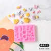 Molde de Plástico Corrugado com Engrenagem Redonda Cortador de Biscoito Molde de Relevo para Fondant Ferramenta de Confeitaria DIY