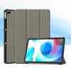 Capa de couro para tablet oppo aplicável Realme Pad 10.4 capa protetora tri-fold preta com fivela Cass capa protetora
