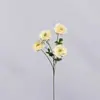 Flores de Loto Artificiales de Cuatro Cabezas para Decoración de Bodas, Arreglo de Arco de Flores de Seda, Materiales de Flores Falsas, Envío Transfronterizo Disponible