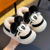 Pantuflas de Algodón de Invierno para Niños y Niñas, Cálidas y Forradas de Felpa, con Talón Cerrado, Antideslizantes, Suaves y Cómodas, Adecuadas para Niños Pequeños, Zapatos de Algodón para Usar en Exteriores