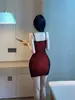 Nuevo estilo vestido de malla con tirantes de doble capa para discoteca, ajustado a la cadera, diseño cuidadoso, temperamento, vestido para salir de noche, capa base ajustada, camisón con tirantes