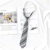 Estudiante Jk Estilo Universitario Corbata Corta Rayada Estilo Japonés Jk Nueva Versión Coreana Roja Boda Negro Puro Corbata de Mujer