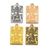 Al por mayor DIY aleación joyería accesorios cuadrado tarjeta de tarot colgante pulsera llavero colgante decorativo J502