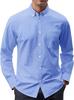 Camisa Oxford de manga larga para hombre, informal, de color liso, de primavera y otoño, de comercio exterior transfronterizo, disponible en tallas grandes.