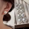 Aretes de Perla Ovalados para Mujer, Únicos y Elegantes, Accesorios de Moda Versátiles, Aretes de Lujo Ligero de Nicho