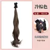 Peruca Trança Laço Infantil Presilha Pinça Orelha de Elfo Cabeça de Princesa Rabo de Cavalo Duplo Cabelo de Simulação Natural Peruca Trança Rabo de Cavalo