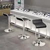 Taburete de Bar, Taburete Alto Sencillo, Taburete para Barra de Bar, Silla de Cajero, Taburete Ajustable para Tienda de Teléfonos Móviles Comercial, Silla de Recepción, Silla Giratoria, Taburete Alto