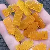 Colgante de Jade Doble Felicidad Dragón Amarillo Jade Amarillo Aceite de Pollo Calado Colgante de una Sola Felicidad Collar Pendientes Broche
