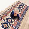 Alfombrilla para escaleras con estampado transfronterizo, especialmente diseñada para Dornier, alfombrilla para escaleras europea, pegatina para escaleras, pegatina para escalones, antideslizante.