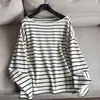 2026 Suéter de Punto Casual Rayado de Lana Nuevo Top Suéter Corto Pullover para Mujer Venta al por Mayor N1FS33119