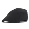 Sombrero de Algodón Casual para Hombre de Primavera y Verano Gorra con Etiqueta Gorra Delantera Sombrero de Sol para Exteriores Boina de Moda