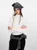 Camiseta de Manga Larga Base de Color Sólido de Cuello Alto Versión Multicolor Heyhenry para Mujer en Primavera y Otoño con Hombros Normales y Corte Ajustado