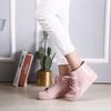 Botas de lluvia de moda de corte bajo para niñas, botas de lluvia cortas planas de color sólido con cordones, zapatos para el agua para estudiantes, botas de agua, zapatos de goma impermeables al por mayor