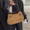 Nova Bolsa de Ombro Transversal Moda Versátil Tendência Simples Feminina Compacta e Requintada Tema Gatinho Atacado