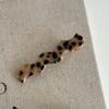 Grampo de Cabelo Cor Leopardo Francês Personalizado Moda Retrô Versátil Para Franja Lateral Prendedor de Bico de Pato Acessórios de Cabelo