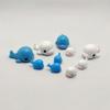 Zakka Moss Micro Paisagem Mini Boneca Golfinho Branco Resina Artesanato Enfeites DIY Acessórios para Bolo
