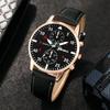 Ventas Directas de Fábrica Popular Transfronteriza Moda Masculina Reloj de Cuarzo de Cuero Reloj para Hombre Reloj de Cuarzo de Negocios Reloj de Pulsera