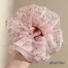 2026 Nuevo Scrunchie Versátil Estilo Coreano Floral Extra Grande Lazo para el Cabello Moño Flor para la Cabeza Cuerda para la Cabeza con Puntos Accesorios para el Cabello