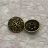 Botón de Presión Metálico Irregular Retro de 17 mm Versátil para Ropa de Mezclilla, Chaquetas de Cuero, Chaquetas Acolchadas, Calcetines y Broches de Presión