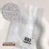 Abanico Rey Brillante con Diamantes Ss4 Ab Sueltos Transparentes Redondos Flatback Aurora Symphony Cristales para Uñas Rhinestones