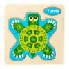 Juguetes de Madera para Niños Juguetes Cognitivos Estéreo Patrón de Dibujos Animados Juguetes Puzzle Educación Temprana Educativos Juguetes Puzzle de Madera