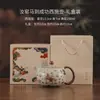 Bule Ru Ware Chinês Xi Shi Bule Pequeno Cultural e Criativo de Dunhuang Lembrança Corporativa Doméstico com Infusor de Chá
