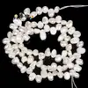 Perla Barroca Blanca de 6-7mm, Doble Cara, Clara, Tres Agujeros, Materiales para Producción DIY, Accesorios para Joyería, Productos Semi-Terminados