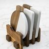 Posavasos Mármol Cuadrado y Redondo Empalmado Madera de Acacia Posavasos Vajilla de Mesa de Café Manteles Individuales Posavasos Aislantes Fábrica de Madera Venta al por Mayor