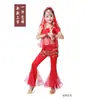 Disfraz de danza india para niños Disfraz de actuación de danza de Xinjiang para niños Disfraz de danza del vientre para niñas Disfraz de danza nacional para niños