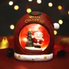 Venta caliente de nuevos productos transfronterizos: Portalápices de casa de Navidad con luz, caja de almacenamiento, regalo para estudiante, portalápices de resina, adorno de almacenamiento de escritorio