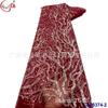 Lentejuelas completas bordado fino cuentas encaje de malla accesorios vestido fresco ropa de noche tela de encaje