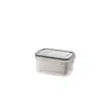 Caja de almacenamiento sellada y hermética para hojas de té secas, con una cesta coladora incorporada, apilable y adecuada para organizar y almacenar varios tipos de té, hierbas e ingredientes medicinales.; disponible para venta al por mayor transfronteriza