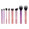 Set de 8 Brochas de Maquillaje con Mango Degradado Cerdas Suaves para Polvos Rubor Sombras de Ojos Set Completo para Principiantes Maquillaje de Color Herramientas de Belleza